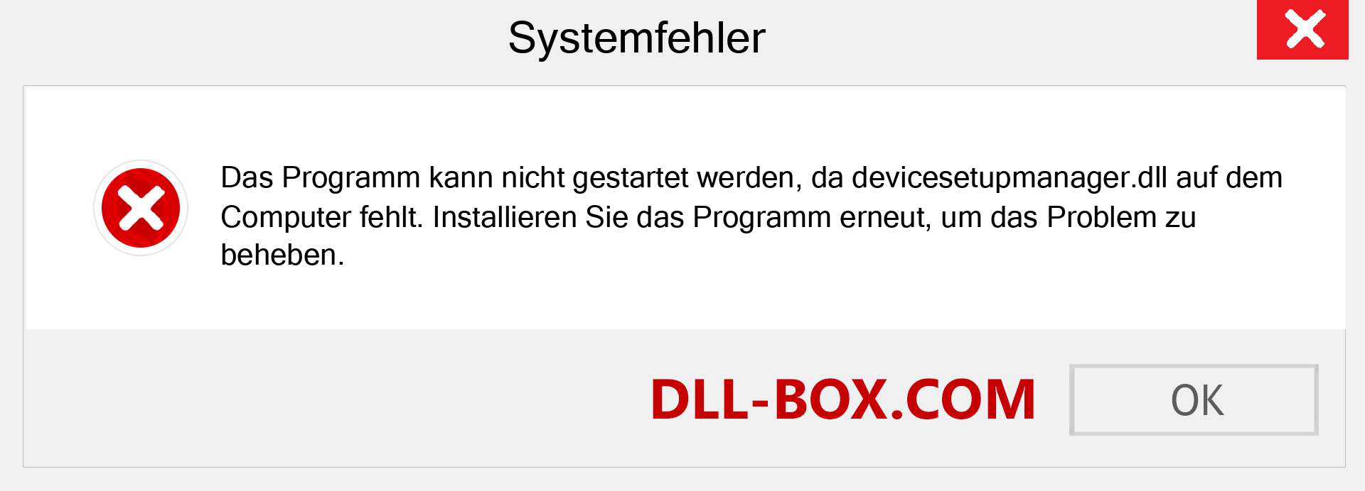 devicesetupmanager.dll-Datei fehlt?. Download für Windows 7, 8, 10 - Fix devicesetupmanager dll Missing Error unter Windows, Fotos, Bildern