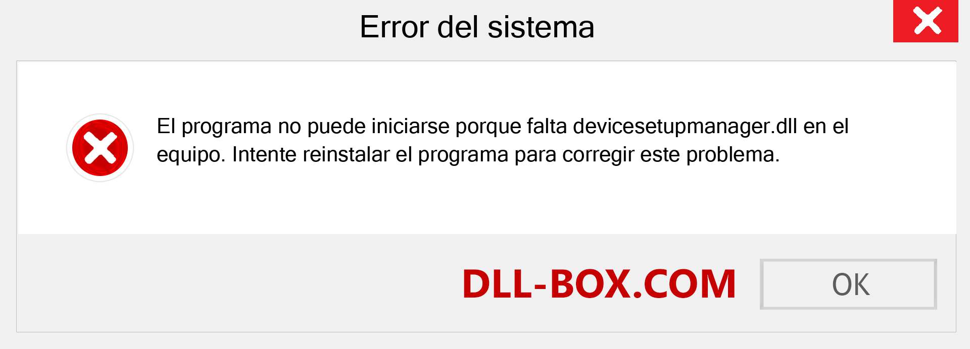 ¿Falta el archivo devicesetupmanager.dll ?. Descargar para Windows 7, 8, 10 - Corregir devicesetupmanager dll Missing Error en Windows, fotos, imágenes